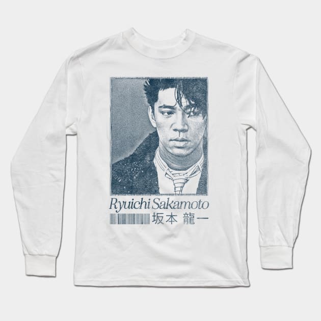 Ryuichi Sakamoto /// Original Fan Artwork Long Sleeve T-Shirt by unknown_pleasures